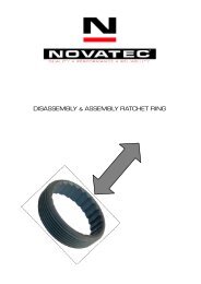 DISASSEMBLY & ASSEMBLY RATCHET RING - Novatec