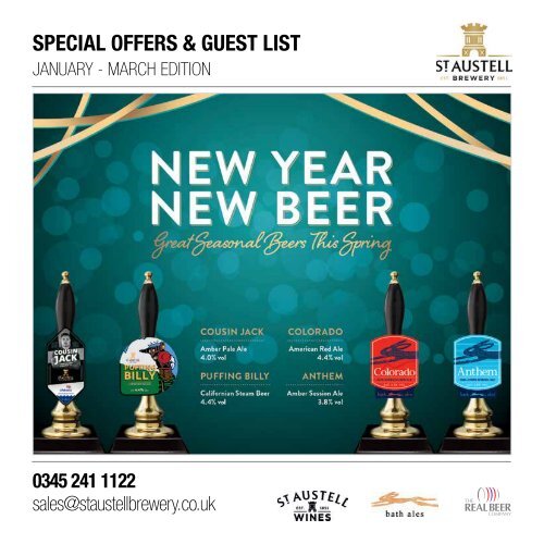 Special Offers & Guest List : Jan - Mar Edition
