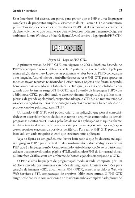 1.3 O que é o PHP-GTK? - Novatec