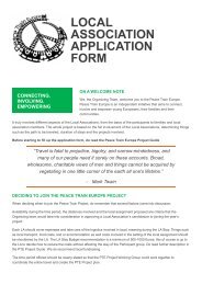 PTE Local Association Application Form