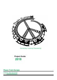 Official Peace Train Europe Project Guide