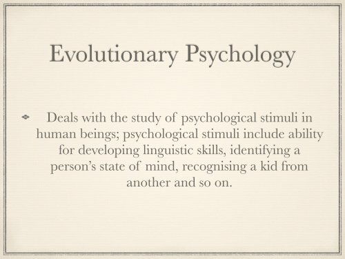 INTRODUCTION TO PSYCHOLOGY