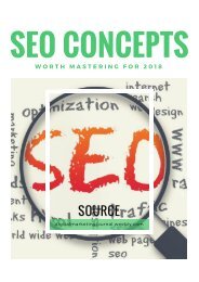 SEO Concepts Worth Mastering for 2018