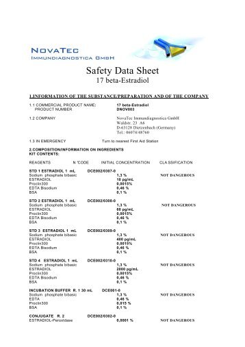 MSDS - NovaTec Immundiagnostica GmbH