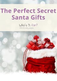 The Perfect Secret Santa Gifts