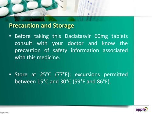 Daclatasvir Dacihep 60mg Tablet - Hepatitis Medicines – Apple Pharmaceuticals