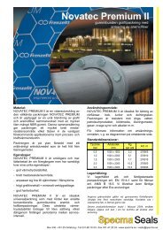 Teknisk information - Novatec Premium II