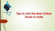 Tips to Get the Best Online Deals in