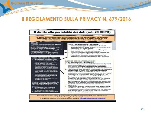 2. Il codice della privacy - Di Ascenzo