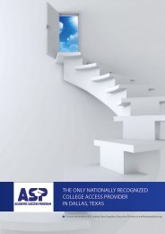 ASP Admissions Brochure 2018
