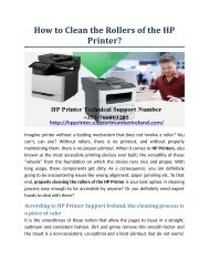 How to Clean the Rollers of the HP Printer?