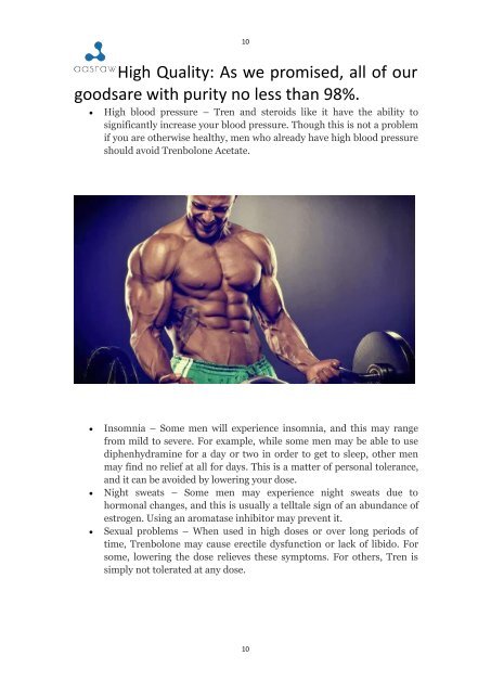 No one will tell you 10 facts about Trenbolone Acetate