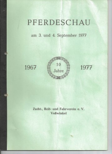 Pferdeschau1977 in Voßwinkel 