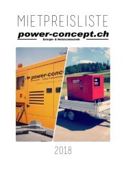 power-concept.ch Mietpreisliste 2018