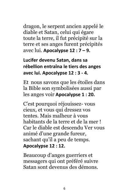 L&#039;origine de Satan et de ses oeuvres