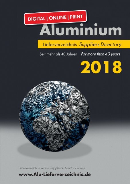 Aluminium Lieferverzeichnis 2018 - Leseprobe