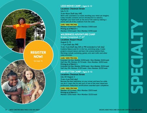 West Chester YMCAs Summer Camp Guide