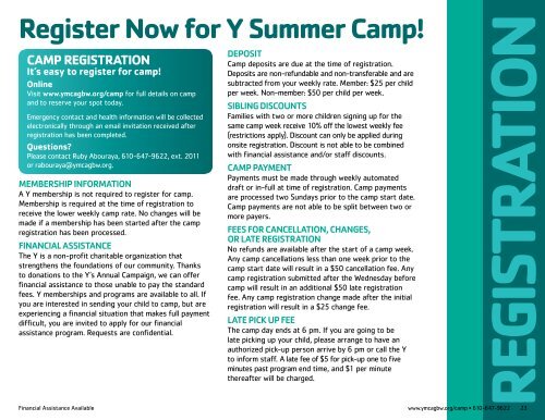 Upper Main Line YMCA - Summer Camp Guide