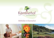 Wellnessfolder Kärntnerhof