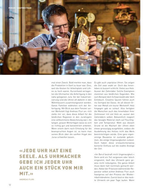 Magazin Mitarbeitende Solothurner Spitäler 04/17 - Präzis