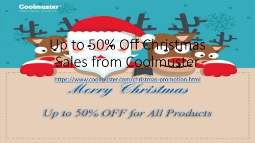 Up to 50% Off Christmas Sales from Coolmuster