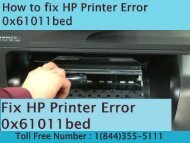 8005769647 How to fix HP Printer Error 0x61011bed