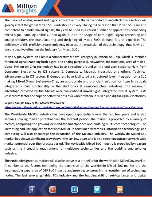 Mixed Signal System-on-Chip Market Key Players, Technology and Shares Forecast to 2021.docx