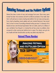 Amazing Hotmail and its Folders Options