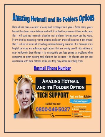 Amazing Hotmail and its Folders Options