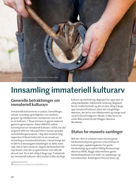 Innsamlingsplan for MiA