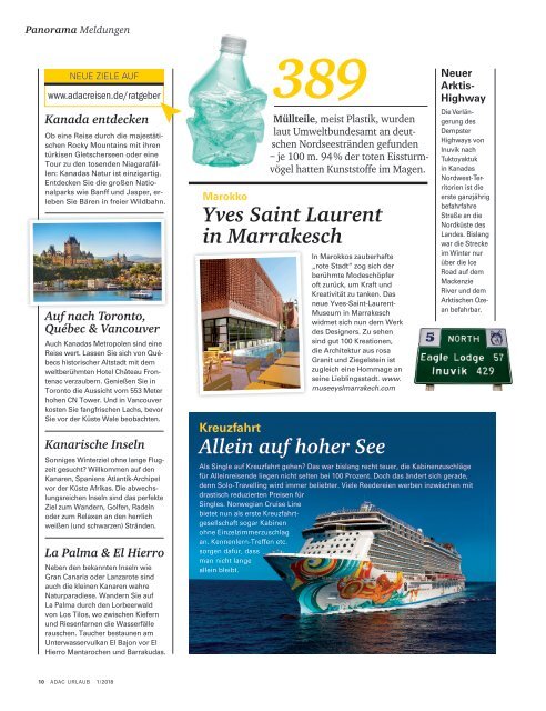 ADAC Urlaub-Januar Ausgabe 2018_Niedersachsen