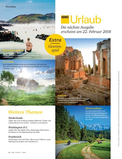 ADAC Urlaub-Januar Ausgabe 2018_Niedersachsen