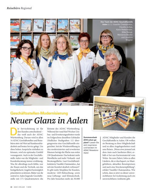 ADAC Urlaub-Januar Ausgabe 2018_Württemberg