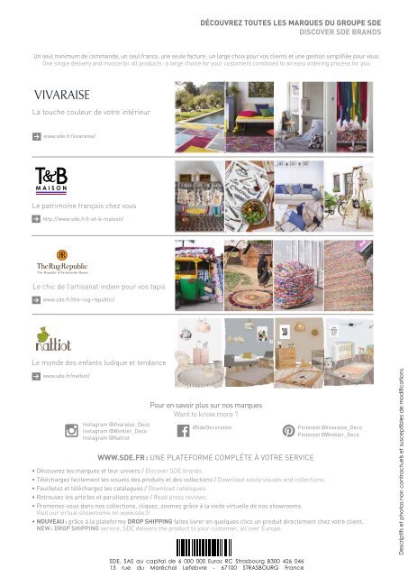 Catalogue T&B Maison 2018