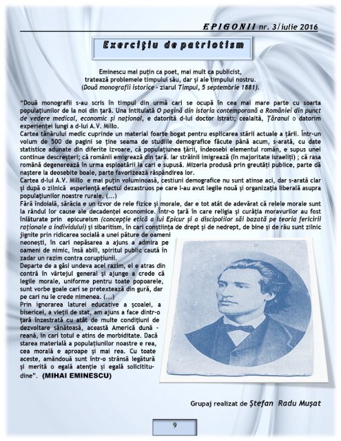 EPIGONII 3 C iulie 2016