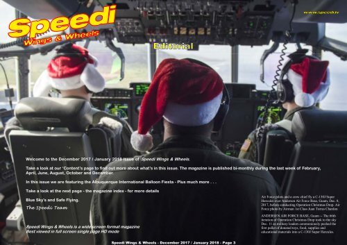 Speedi Wings & Wheels Magazine - December 2017 / January 2018 Issue