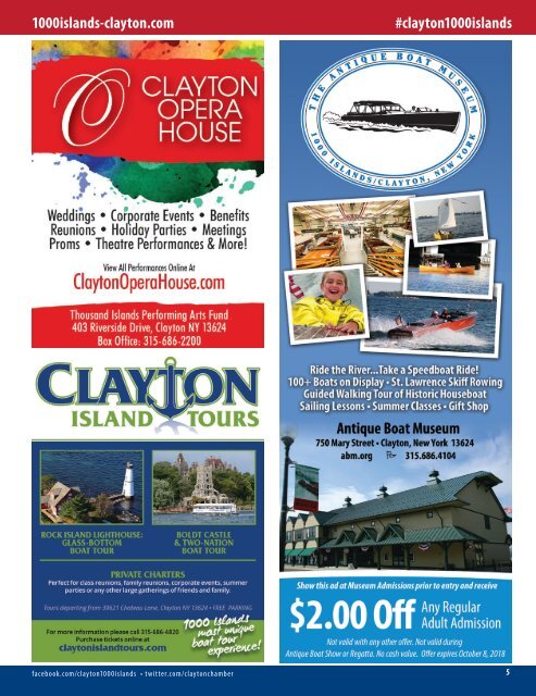 2018 Clayton Chamber of Commerce Visitor Guide