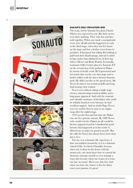 RUST magazine: RUST 2018 Dakar Preview