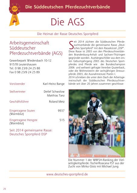 15. Hengsttage des Deutschen Sportpferdes