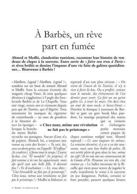 Barbès - la Goutte d’Or : Histoire de saute-frontières