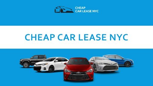 Cheap Car Lease NYC