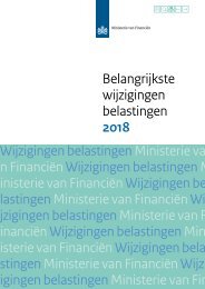 Belangrijkste wijzigingen belastingen 2018