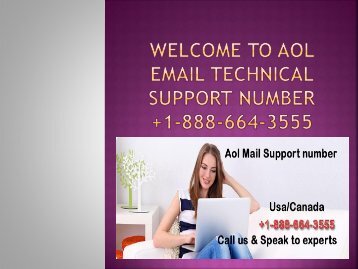 Unable to reset the password of your AOL mail call +1-888-664-3555 AOL mail support number?