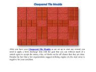 Chequered Tile Moulds