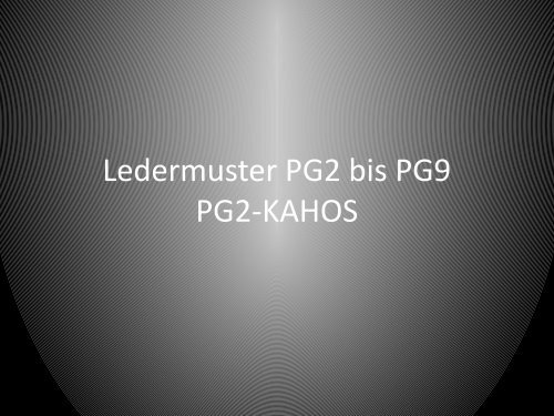 Ledermuster PG2-9