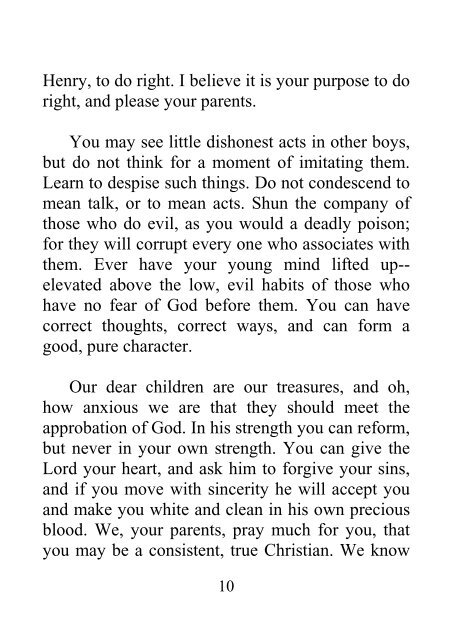 An Appeal to the Youth - Ellen G. White