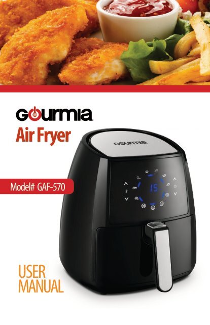 Gourmia air fryer instructions top