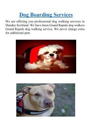 Dog Boarding Services