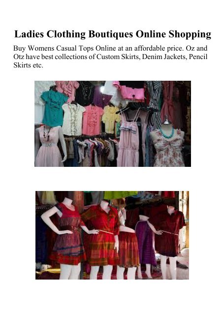 affordable women's clothing boutiques