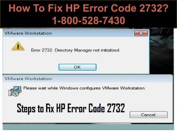 18005287430 Fix HP Error Code 2732
